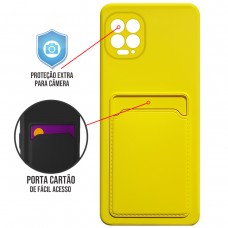Capa para Motorola Moto G100 e Edge S - Emborrachada Case Card Amarela